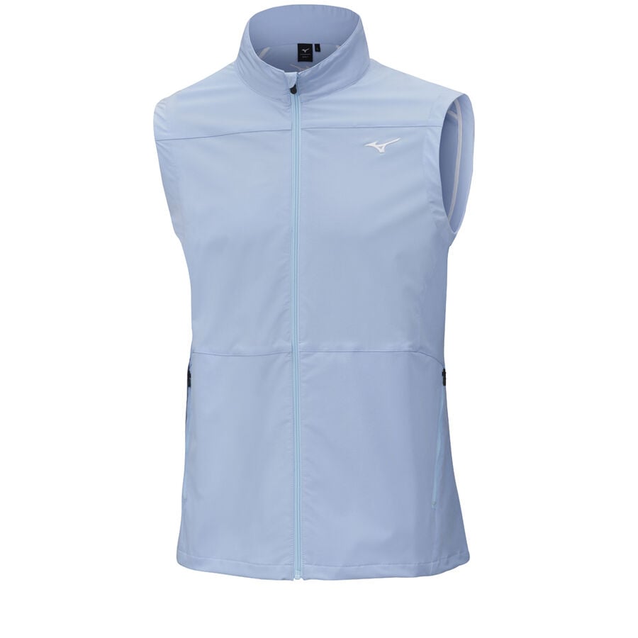 Blue Men\'s Mizuno Windlite Vests | Philippines-367018