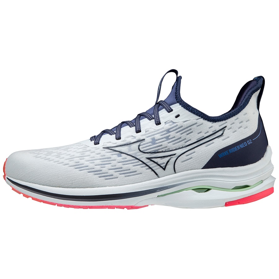 Blue / Navy / Pink Men\'s Mizuno Wave Rider Neo 2 Running Shoes | Philippines-165874