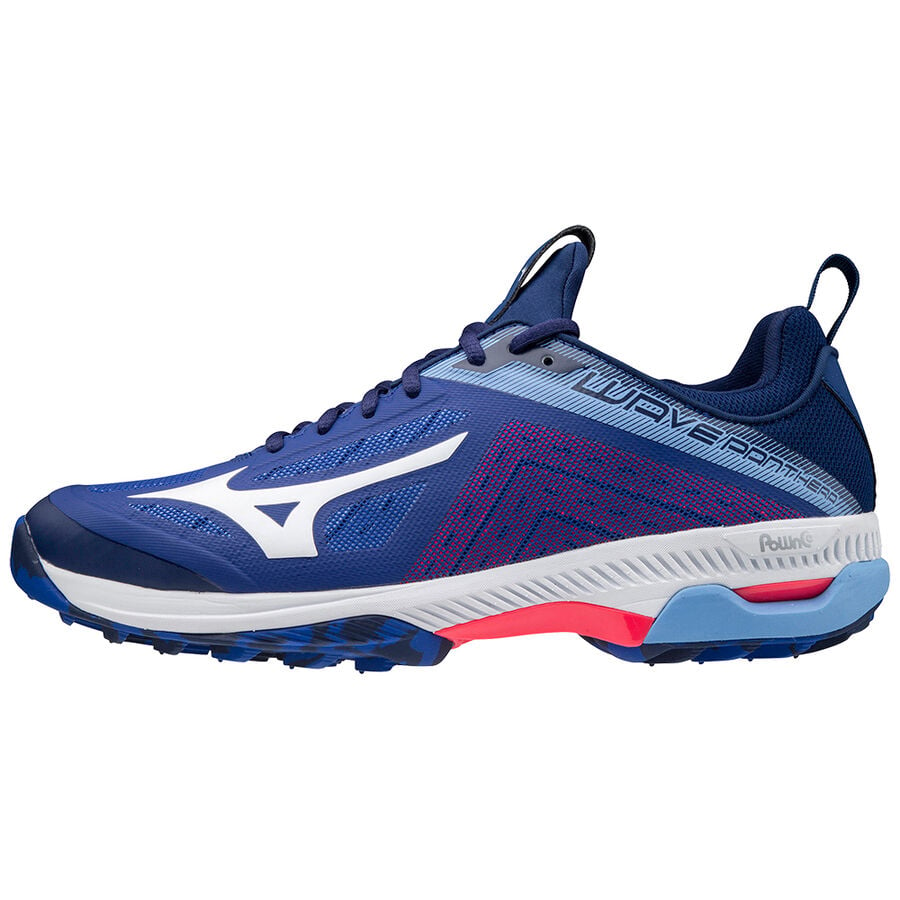 Blue / Pink Men\'s Mizuno Wave Panthera Field Hockey Shoes | Philippines-178923