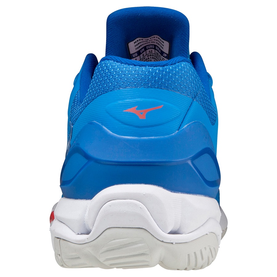 Blue / Red Women's Mizuno Wave Stealth V Handball Shoes | Philippines-784910