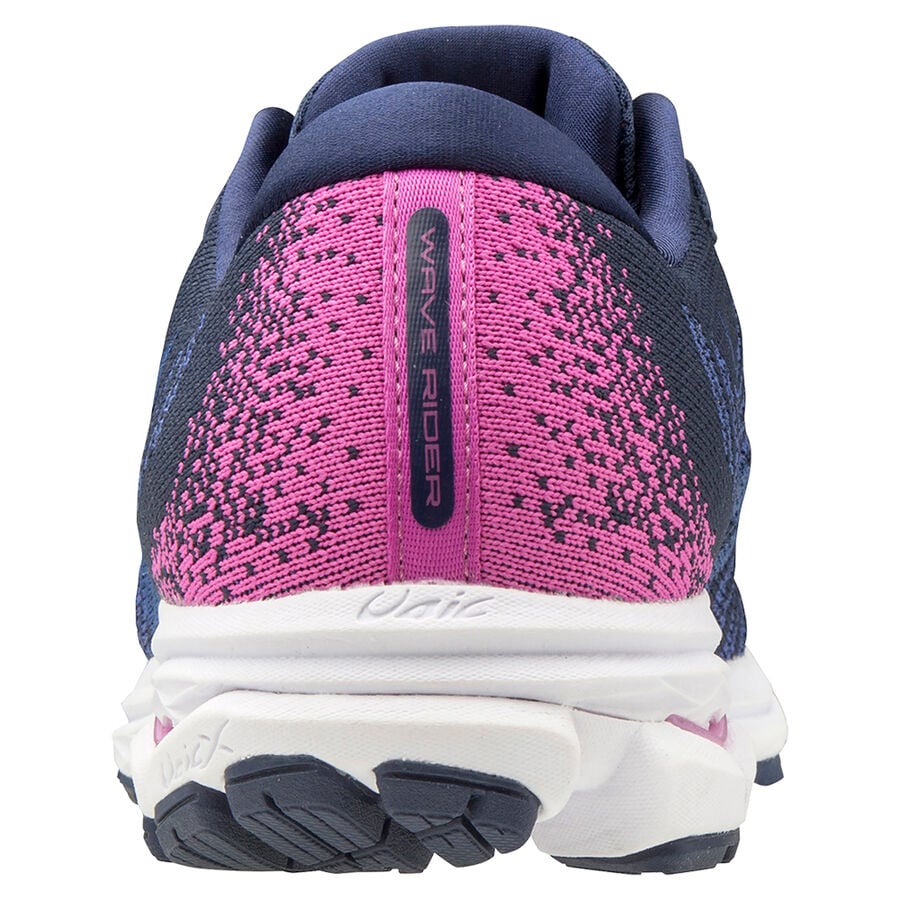 Blue / Rose Women's Mizuno Wave Rider Waveknit3 Running Shoes | Philippines-736918