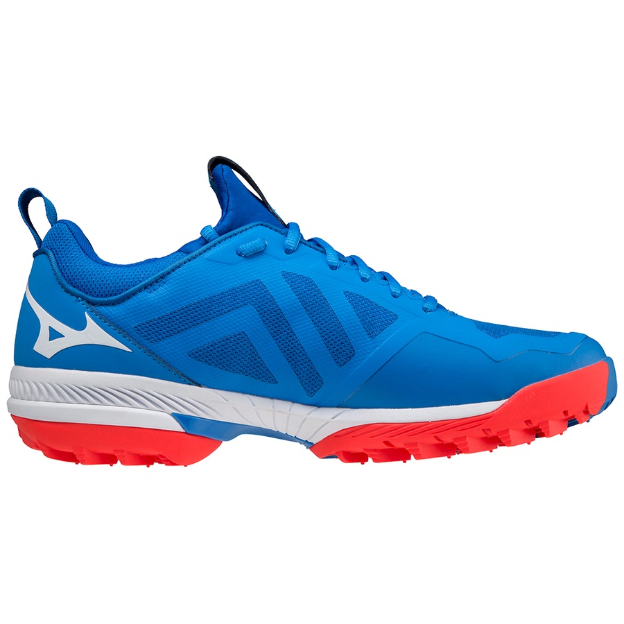 Blue / White / Red Men's Mizuno Wave Panthera Field Hockey Shoes | Philippines-930584