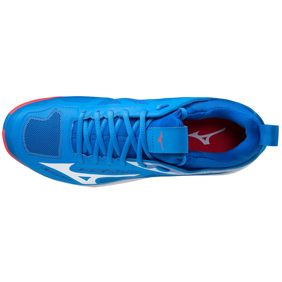 Blue / White / Red Men's Mizuno Wave Panthera Field Hockey Shoes | Philippines-930584