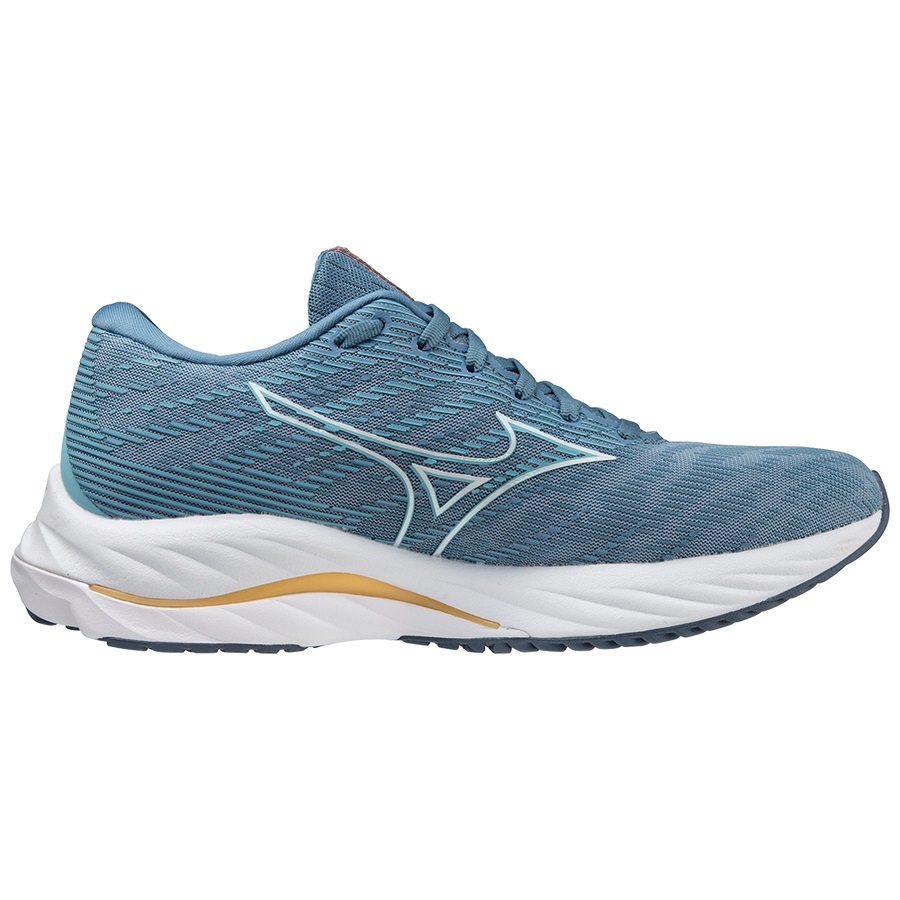 Blue / White Women's Mizuno Wave Rider 26 Running Shoes | Philippines-694135