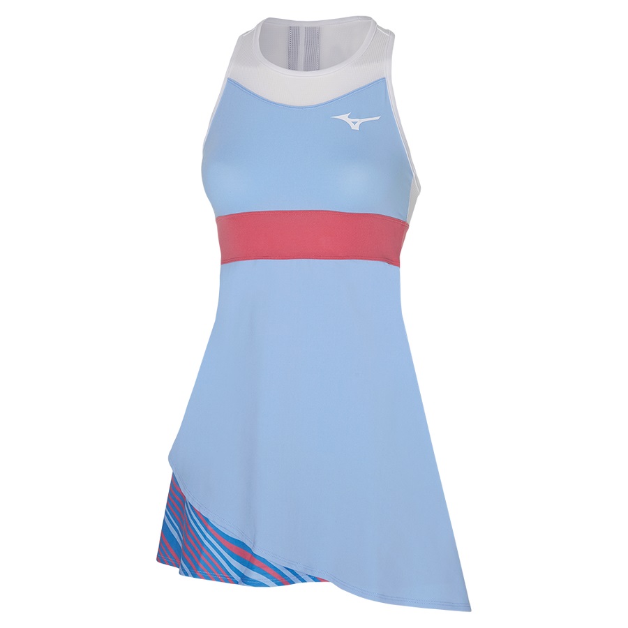 Blue Women\'s Mizuno Printed Dresses | Philippines-839257