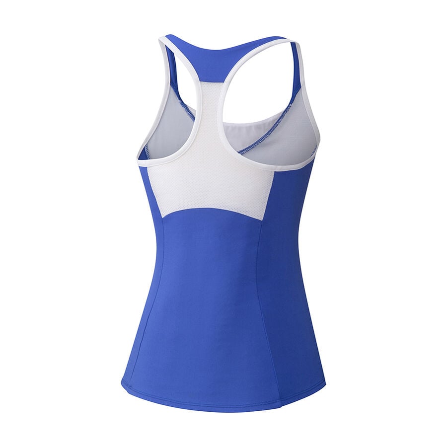 Blue Women's Mizuno Printed Tank | Philippines-148935