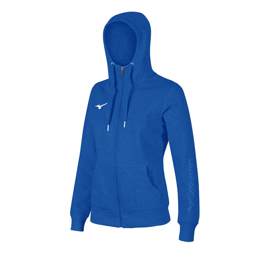 Blue Women\'s Mizuno Sweat FZ Hoodie | Philippines-403785