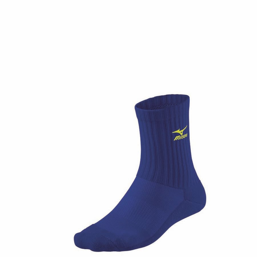 Blue Women\'s Mizuno Volleyball Medium Sports Socks | Philippines-093541