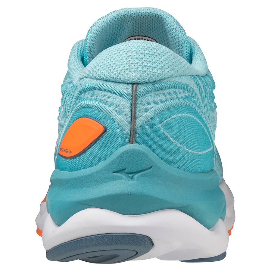 Brown / White / Light Orange Women's Mizuno WAVE SKYRISE 4 Running Shoes | Philippines-285671