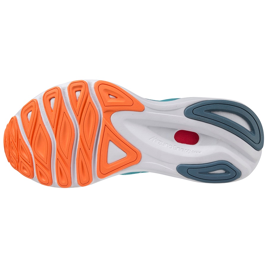 Brown / White / Light Orange Women's Mizuno WAVE SKYRISE 4 Running Shoes | Philippines-285671