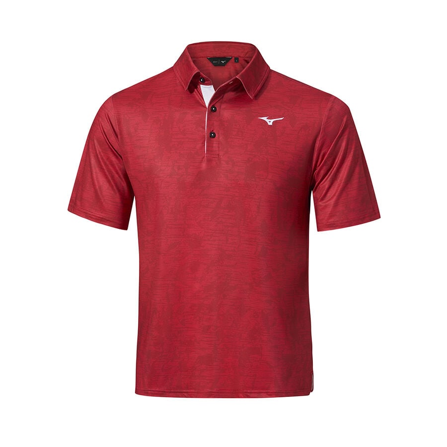 Burgundy Men\'s Mizuno QD Hazard Polo Tops | Philippines-752163