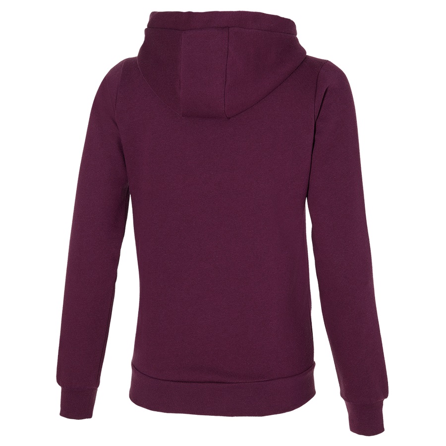 Burgundy Women's Mizuno Mizuno Hoodie | Philippines-631205