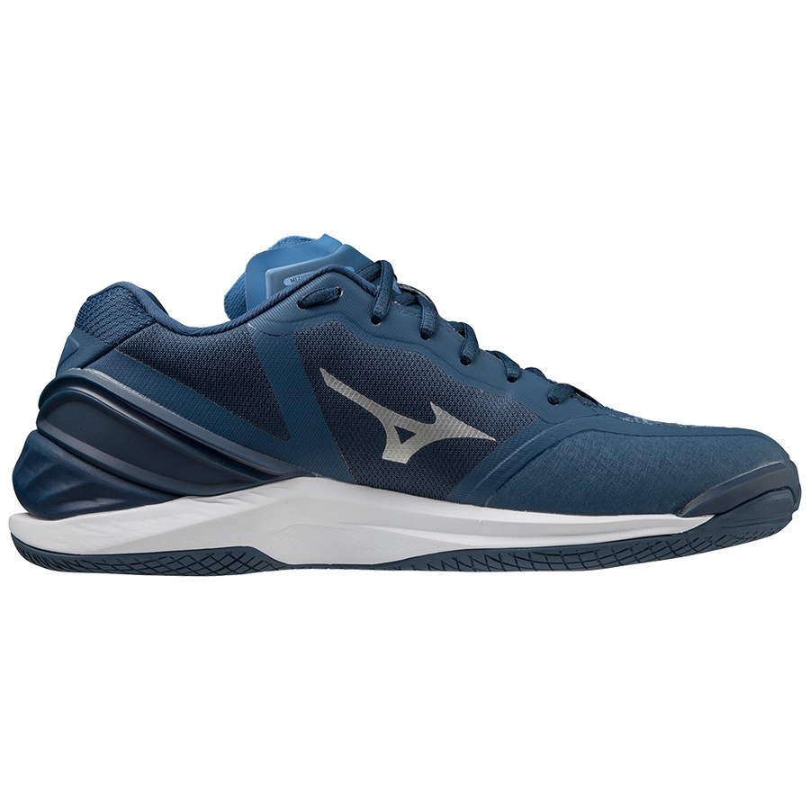 Dark / White Men's Mizuno Wave Stealth Neo Handball Shoes | Philippines-893052