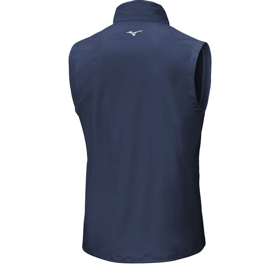 Deep Navy Men's Mizuno Windlite Vests | Philippines-354208