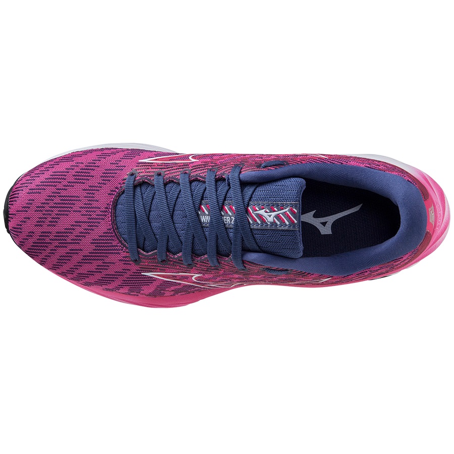 Fuchsia / Blue Women's Mizuno Wave Rider 26 Running Shoes | Philippines-819374