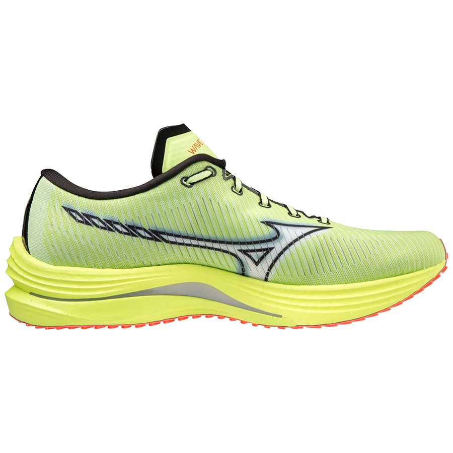 Green Men's Mizuno Wave Rebellion Running Shoes | Philippines-419582