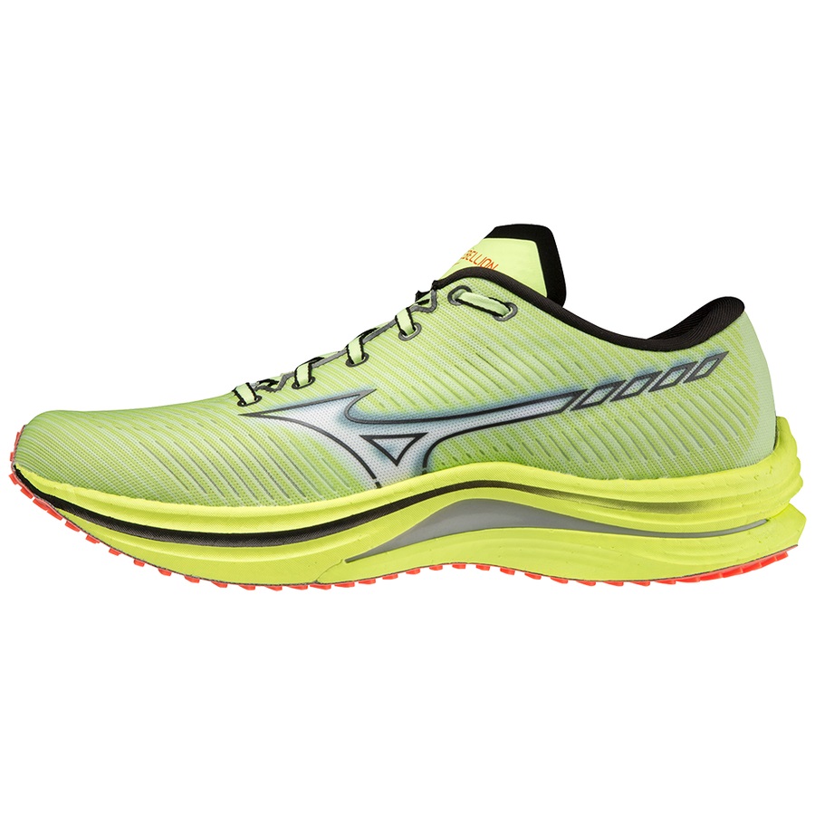 Green Men\'s Mizuno Wave Rebellion Running Shoes | Philippines-419582