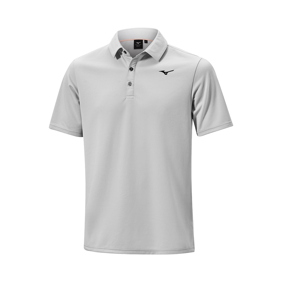 Grey Men\'s Mizuno BT Winter Polo Tops | Philippines-417269