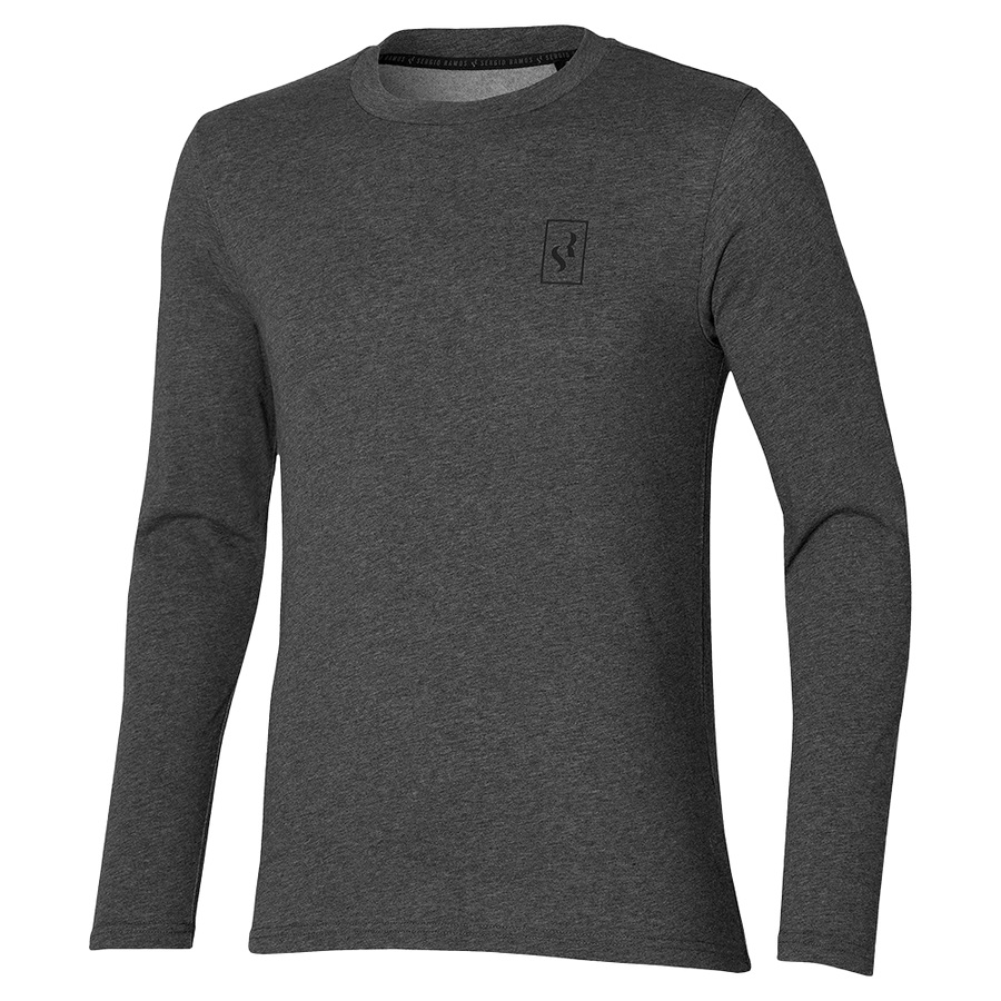 Grey Men\'s Mizuno Long Sleeve SR Shirt | Philippines-583029