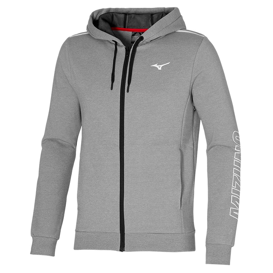 Grey Men\'s Mizuno Mizuno Sweat Jackets | Philippines-213047