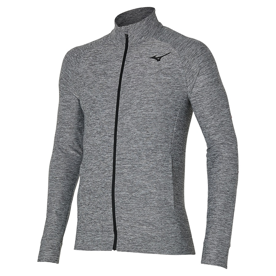 Grey Men\'s Mizuno Training Jackets | Philippines-240183