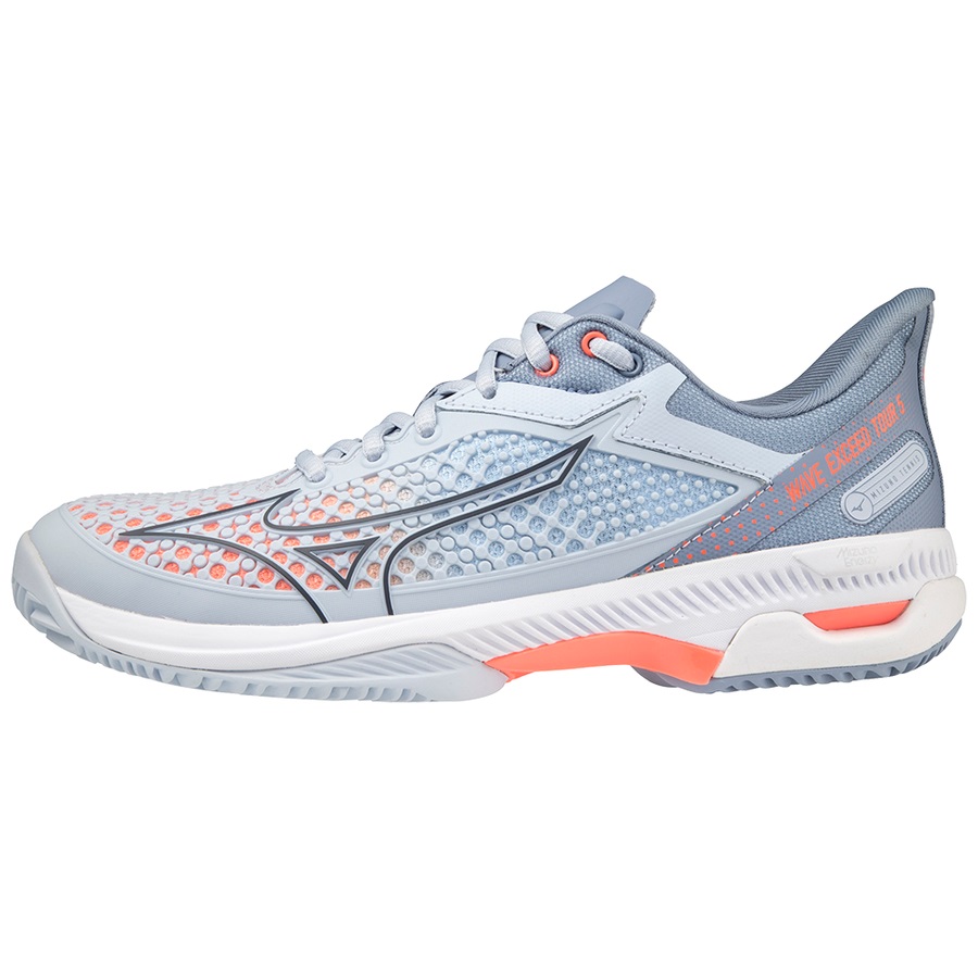 Grey Women\'s Mizuno Wave Exceed Tour 5 CC Tennis Shoes | Philippines-389704