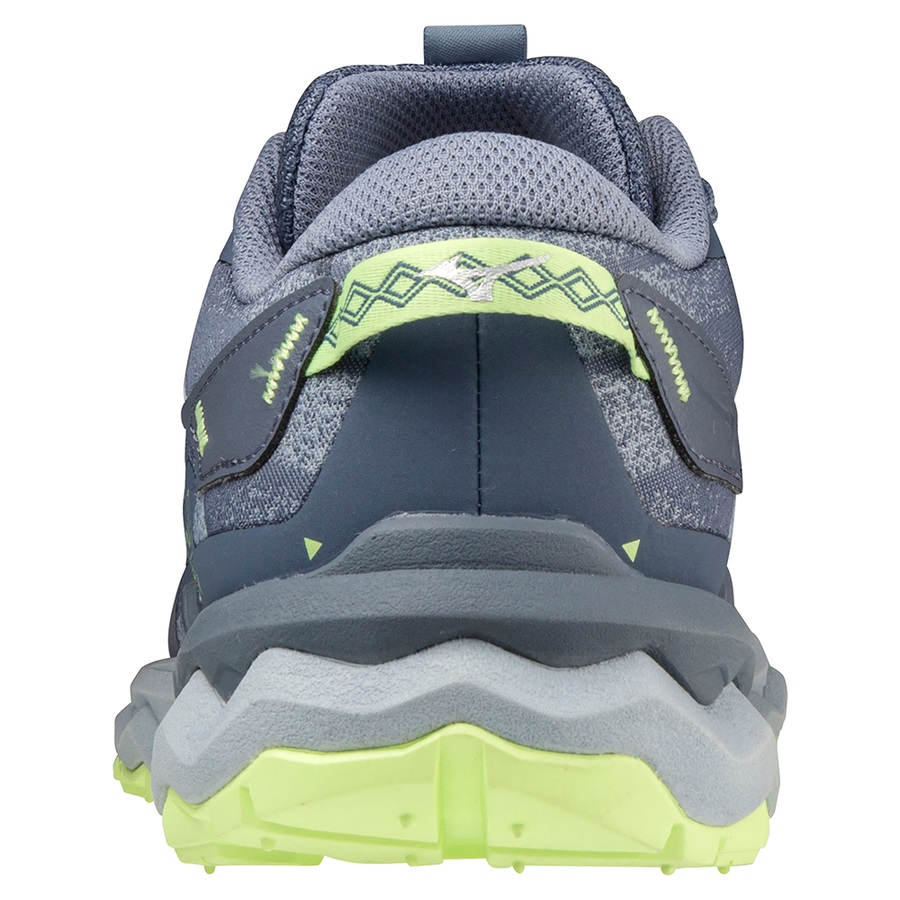 Indigo / Light Green Women's Mizuno Wave Daichi 7 Trail Running Shoes | Philippines-085317