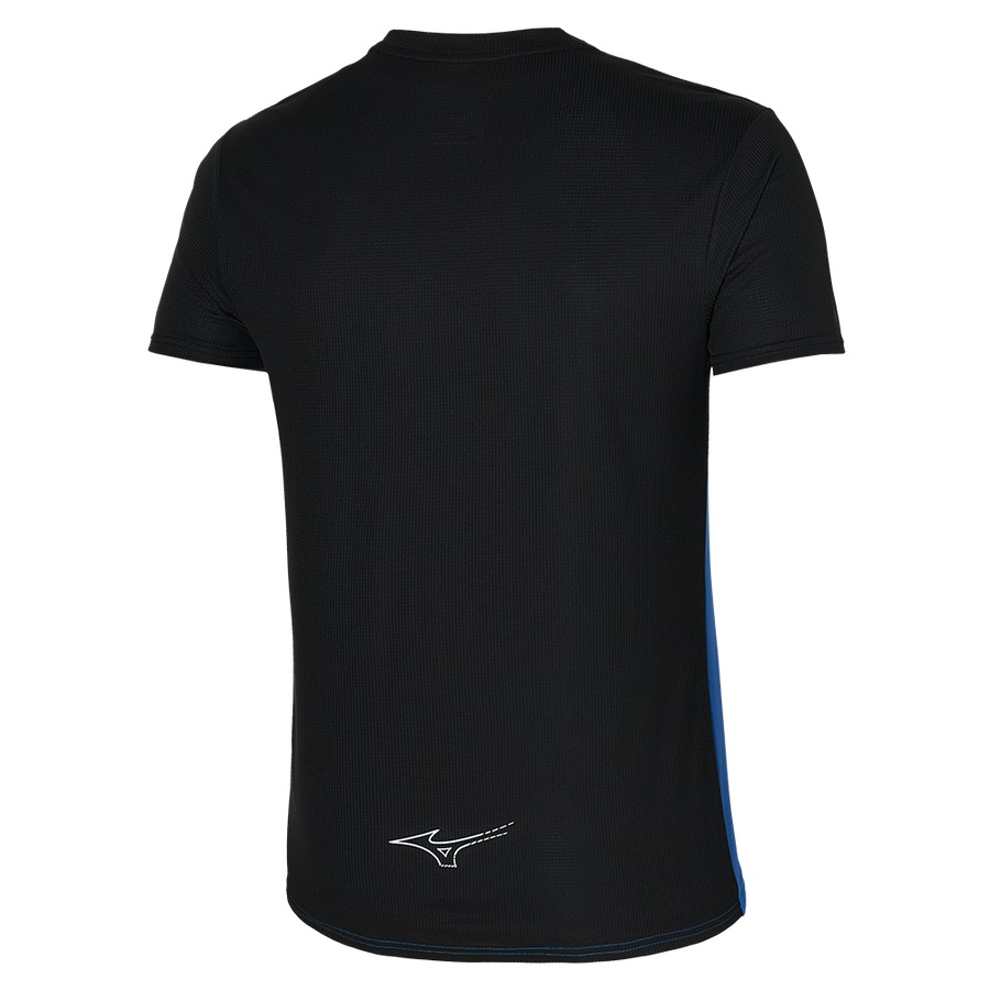 Navy Men's Mizuno Dryaeroflow Tee | Philippines-490158