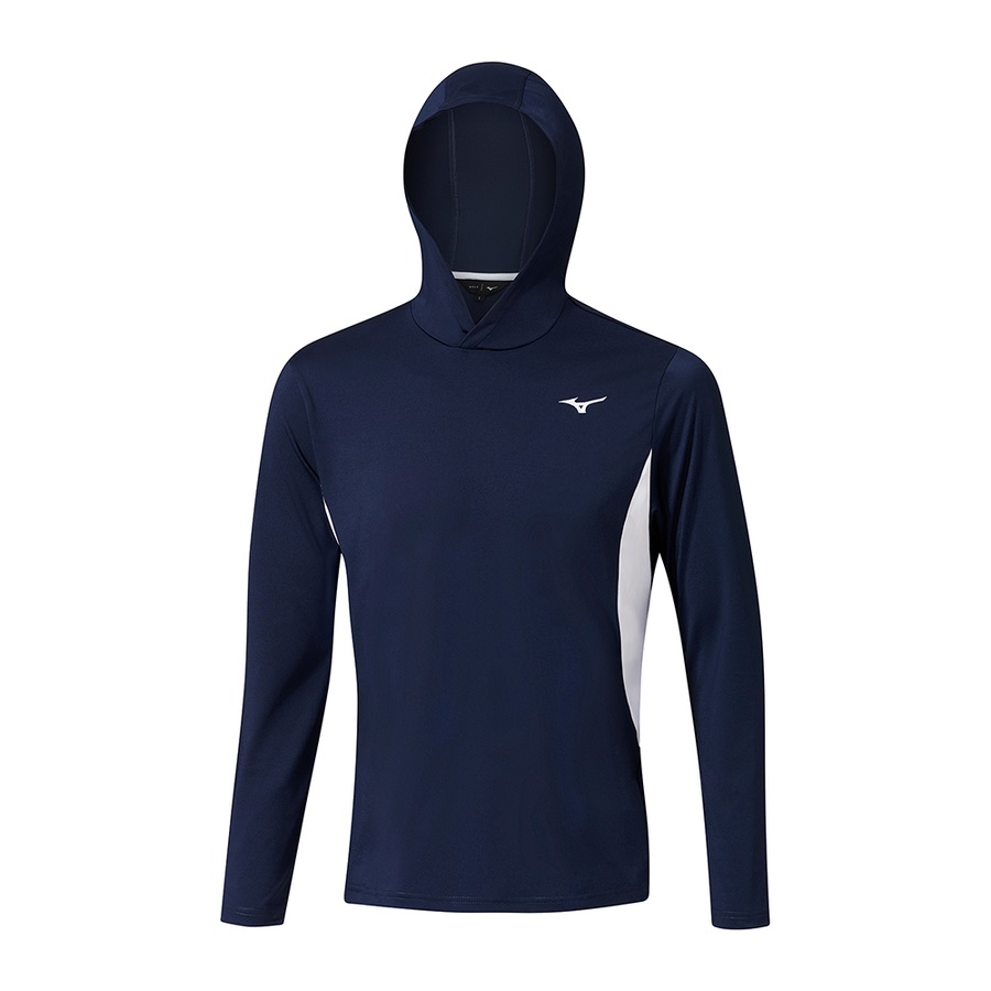 Navy Men\'s Mizuno G-Style Hoodie | Philippines-932618