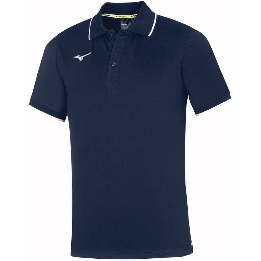 Navy Men\'s Mizuno Mizuno Polo Tops | Philippines-321956