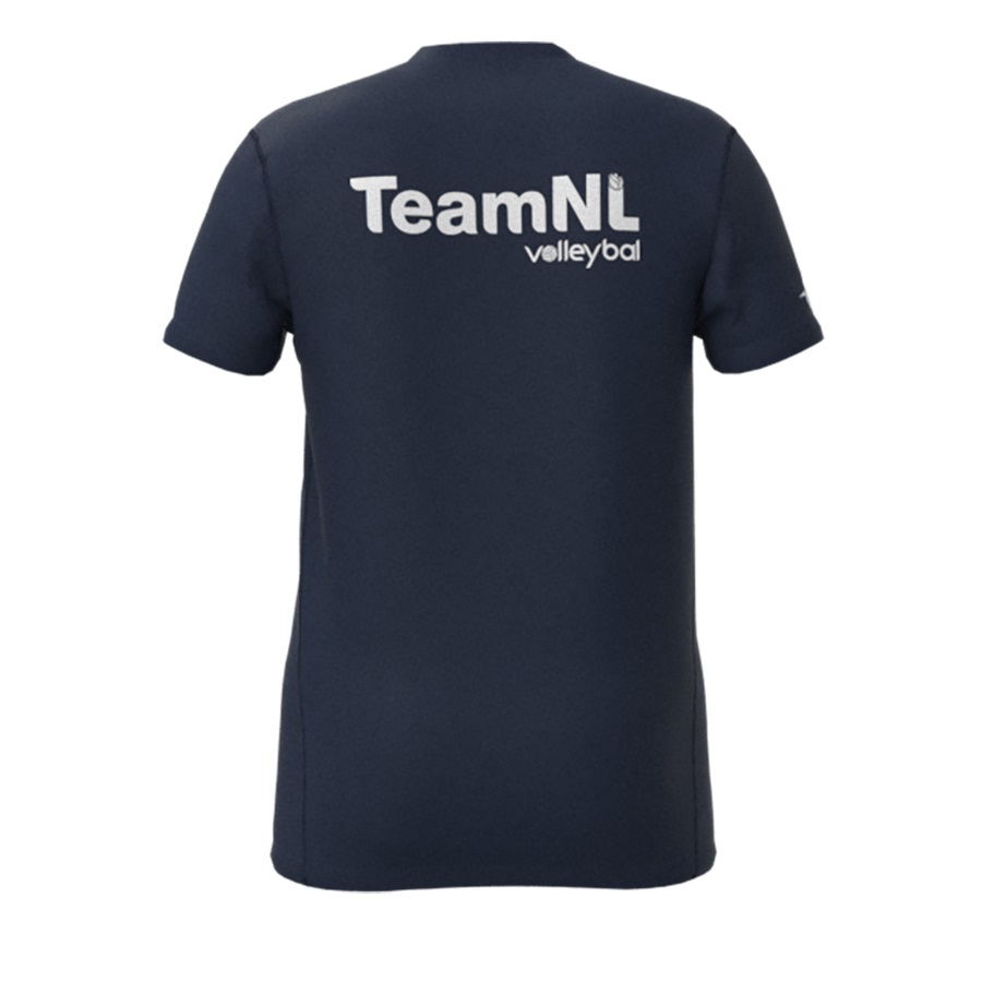 Navy Men's Mizuno Nevobo TeamNL T-Shirts | Philippines-306157