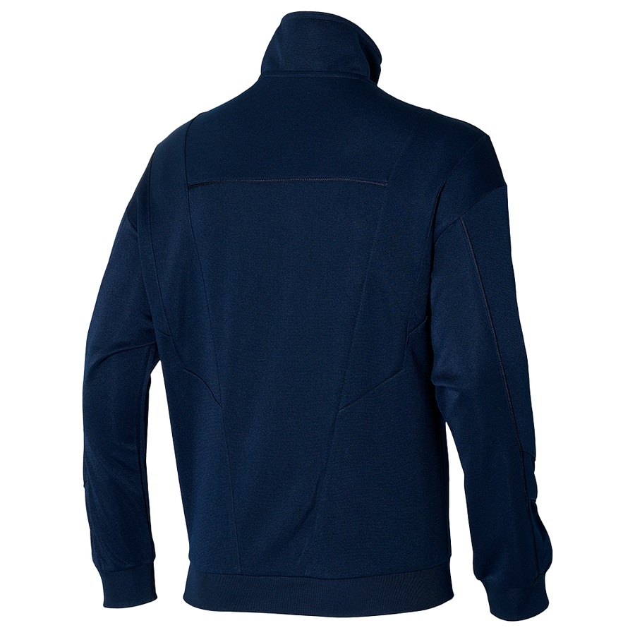 Navy Men's Mizuno Track SR Jackets | Philippines-204865