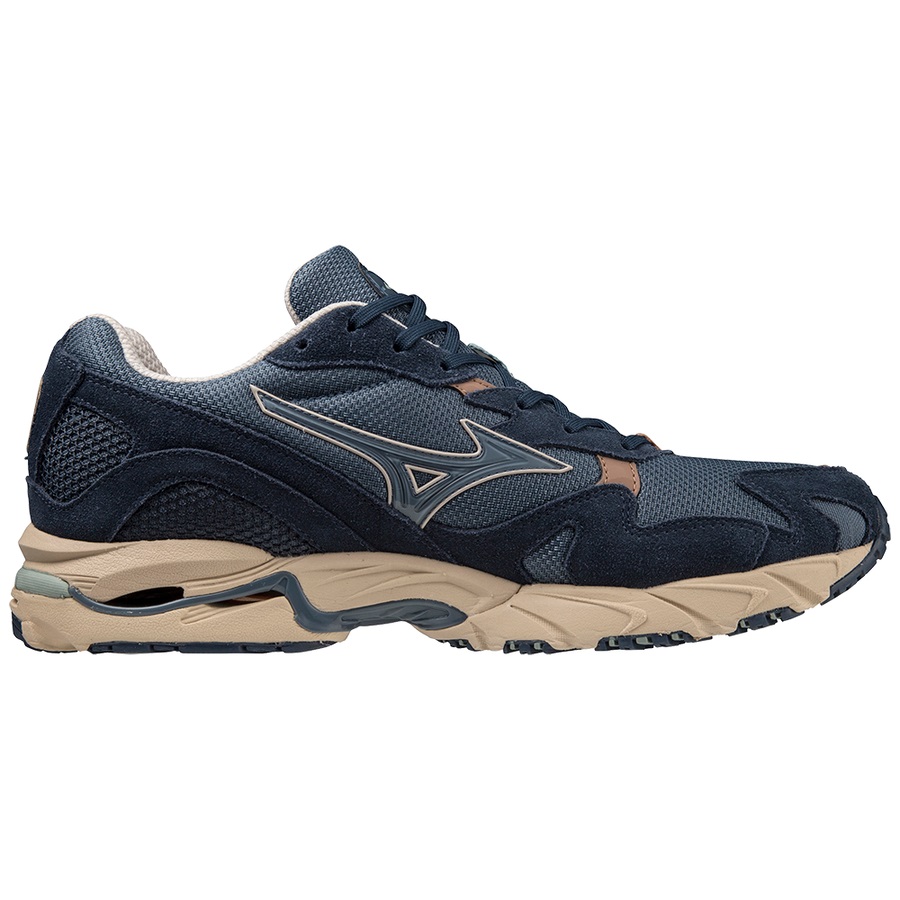 Navy Men's Mizuno Wave Rider 10 Sneakers | Philippines-709231