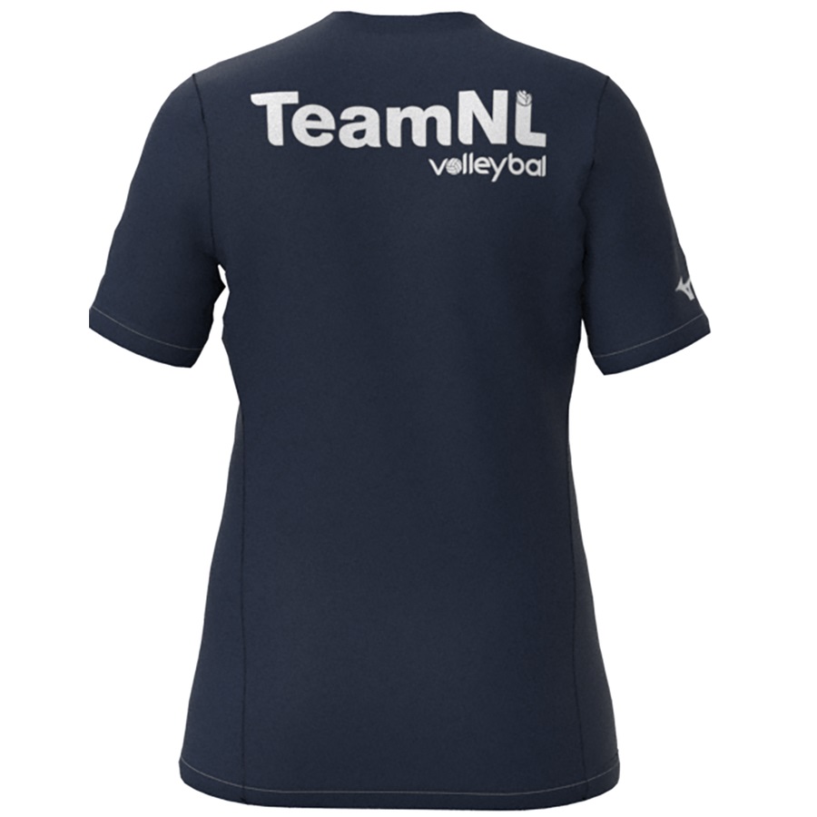 Navy Women's Mizuno Nevobo TeamNL T-Shirts | Philippines-591740