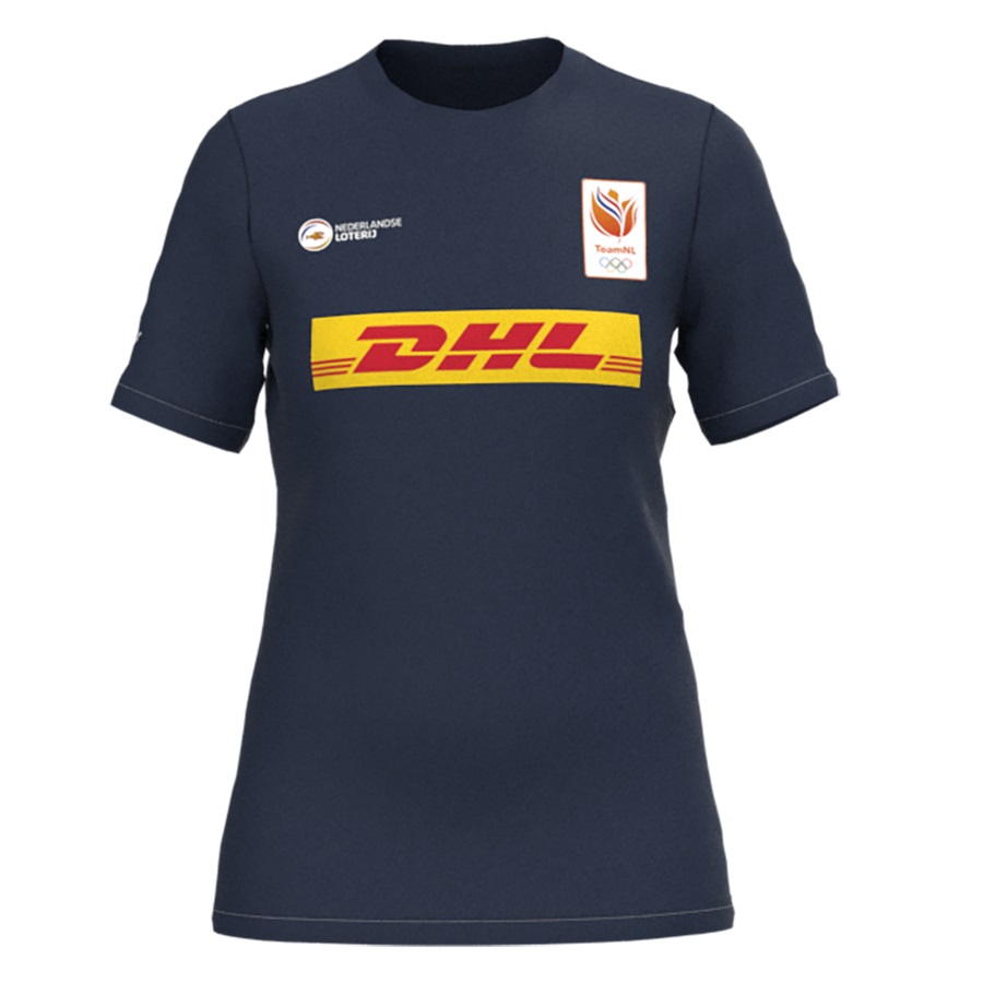 Navy Women\'s Mizuno Nevobo TeamNL T-Shirts | Philippines-591740