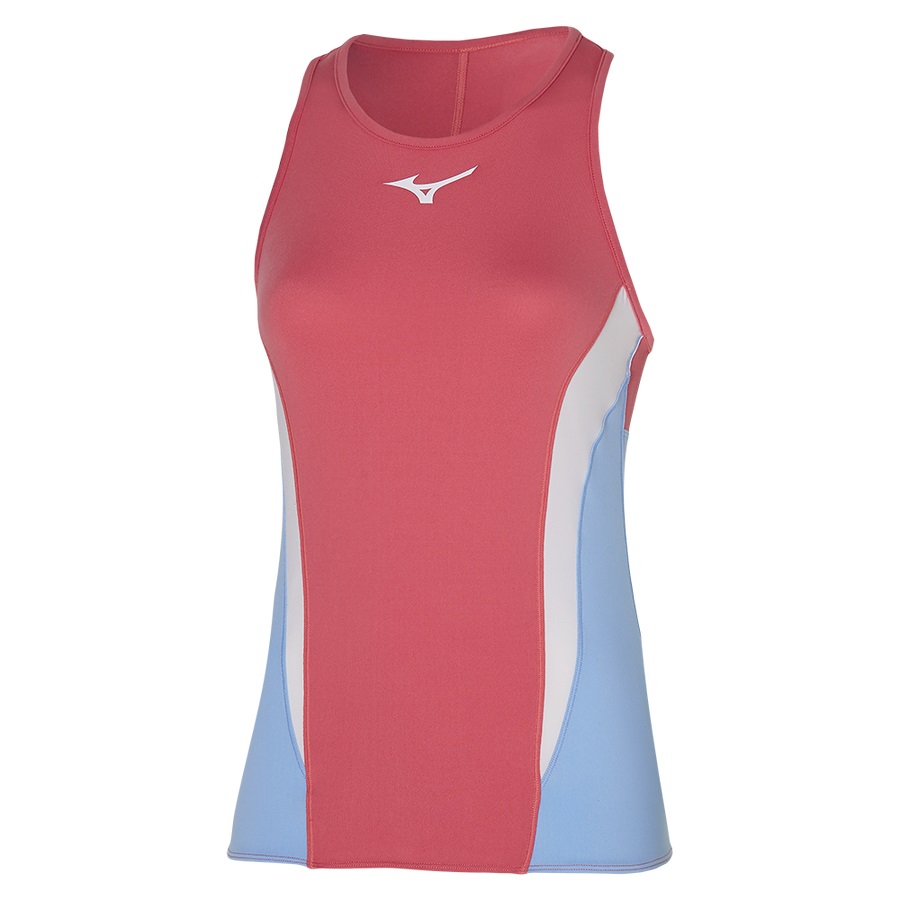 Orange / Blue Women\'s Mizuno Printed Tank | Philippines-763914