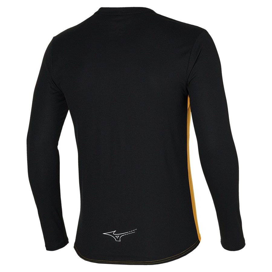 Orange Men's Mizuno Dryaeroflow Ls Hz Tops | Philippines-012879