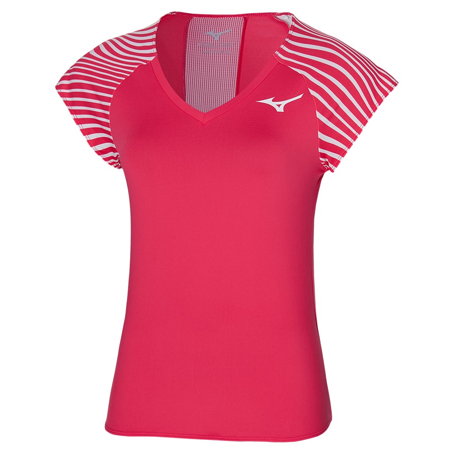 Orange Women\'s Mizuno Printed Tee | Philippines-023641