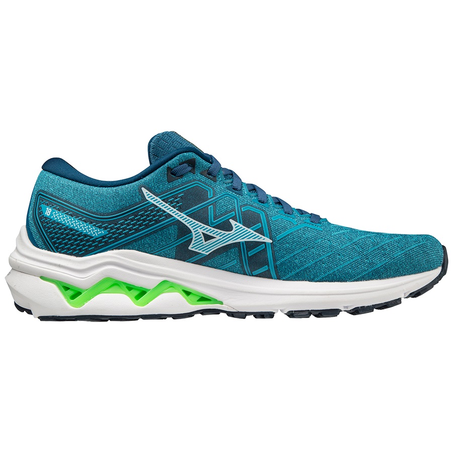 Peacock Men's Mizuno Wave Inspire 18 Running Shoes | Philippines-034218