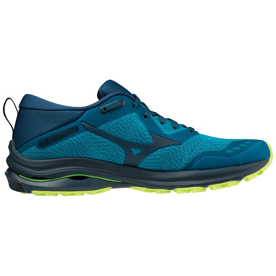 Peacock Men's Mizuno Wave Rider TT Trail Running Shoes | Philippines-892615