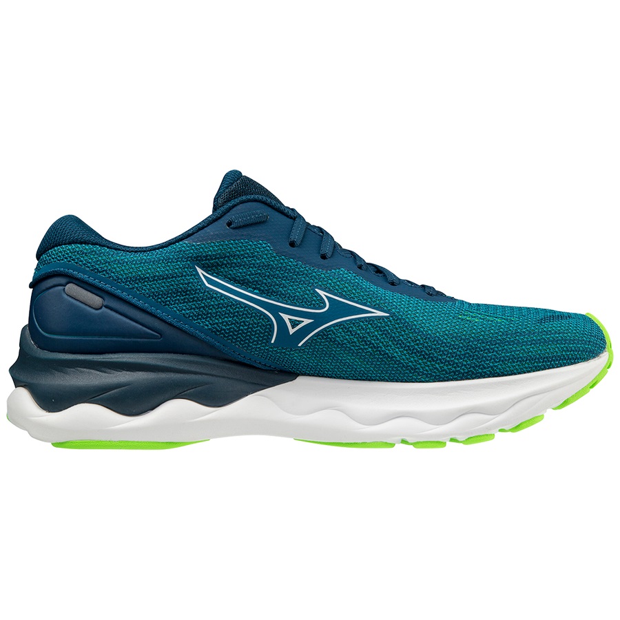 Peacock Men's Mizuno Wave Skyrise 3 Running Shoes | Philippines-045716