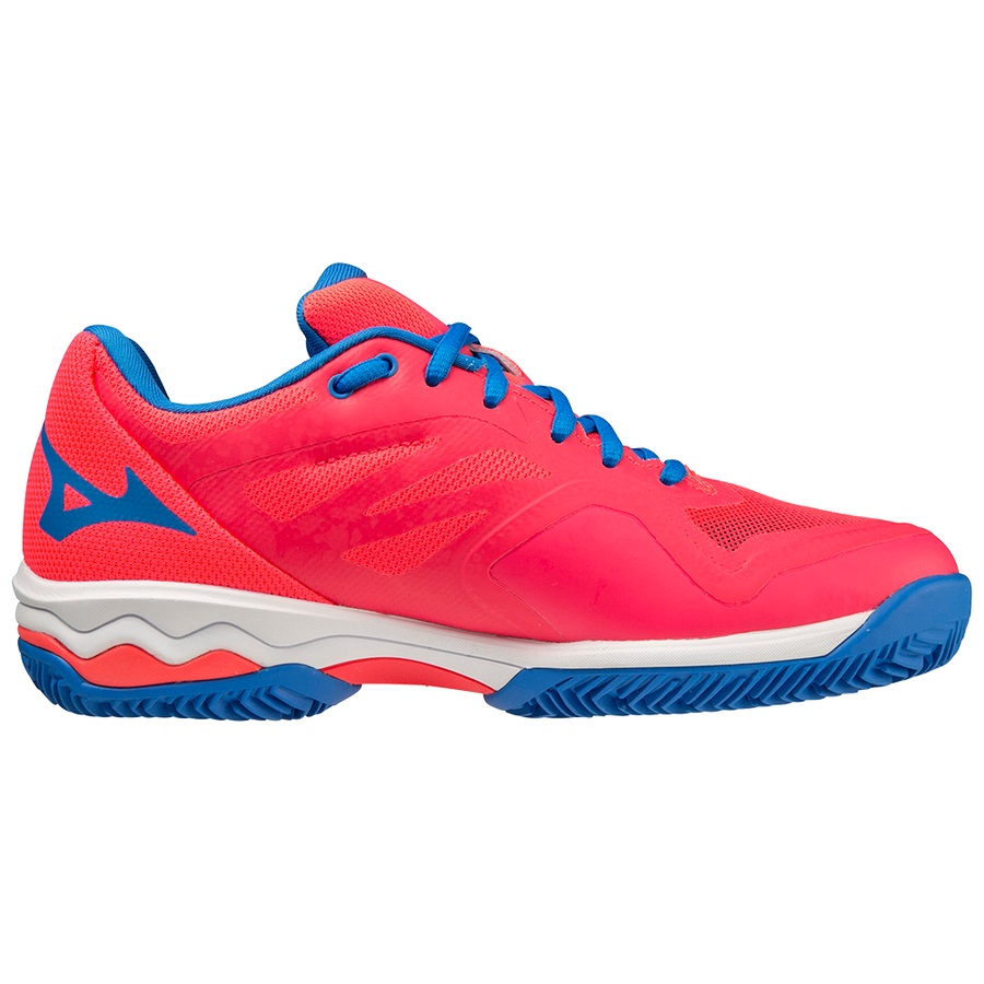 Pink / White / Blue Women's Mizuno Wave Exceed Light Padel Shoes | Philippines-471280