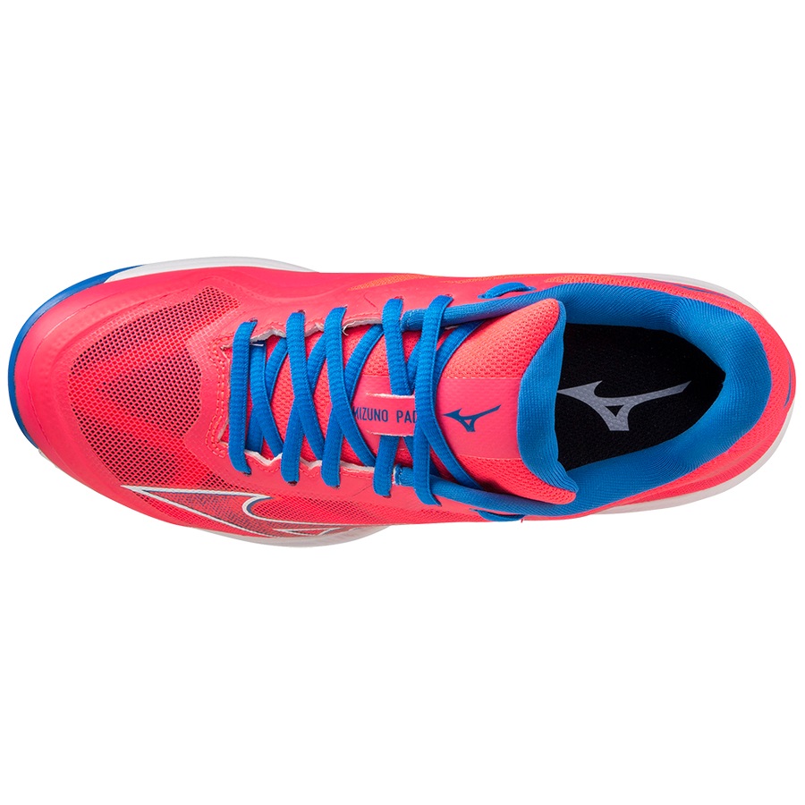 Pink / White / Blue Women's Mizuno Wave Exceed Light Padel Shoes | Philippines-471280