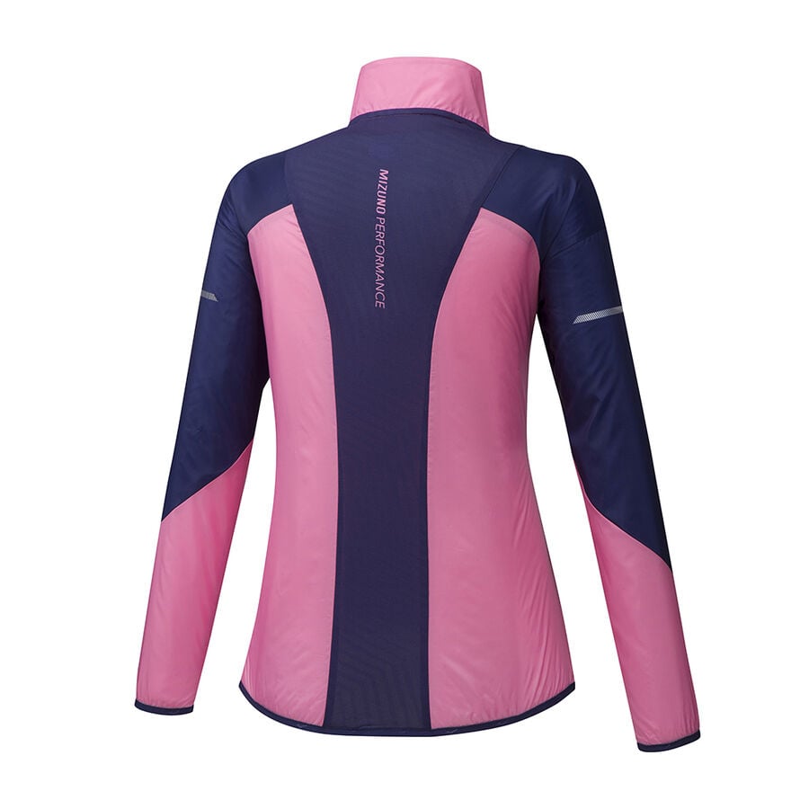 Pink Women's Mizuno Aero Windtop Jackets | Philippines-798306