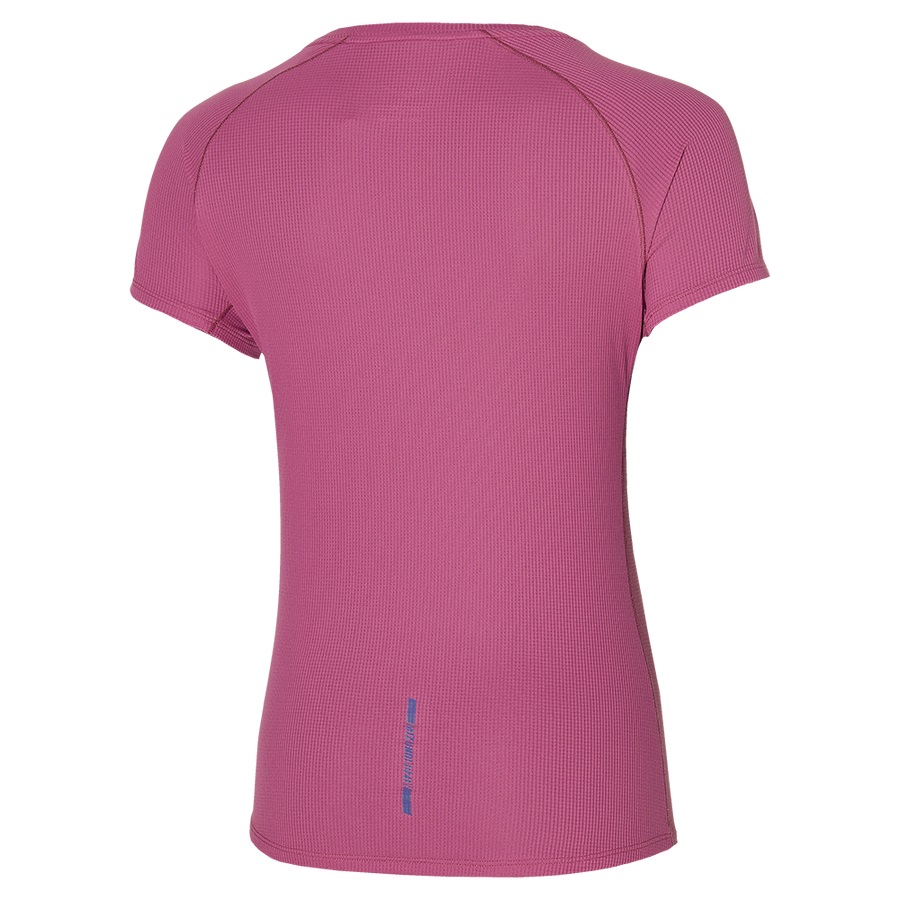 Pink Women's Mizuno Dryaeroflow Tee | Philippines-594213