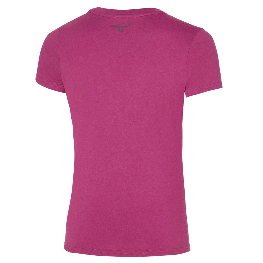 Pink Women's Mizuno Rb Logo Tee | Philippines-370189