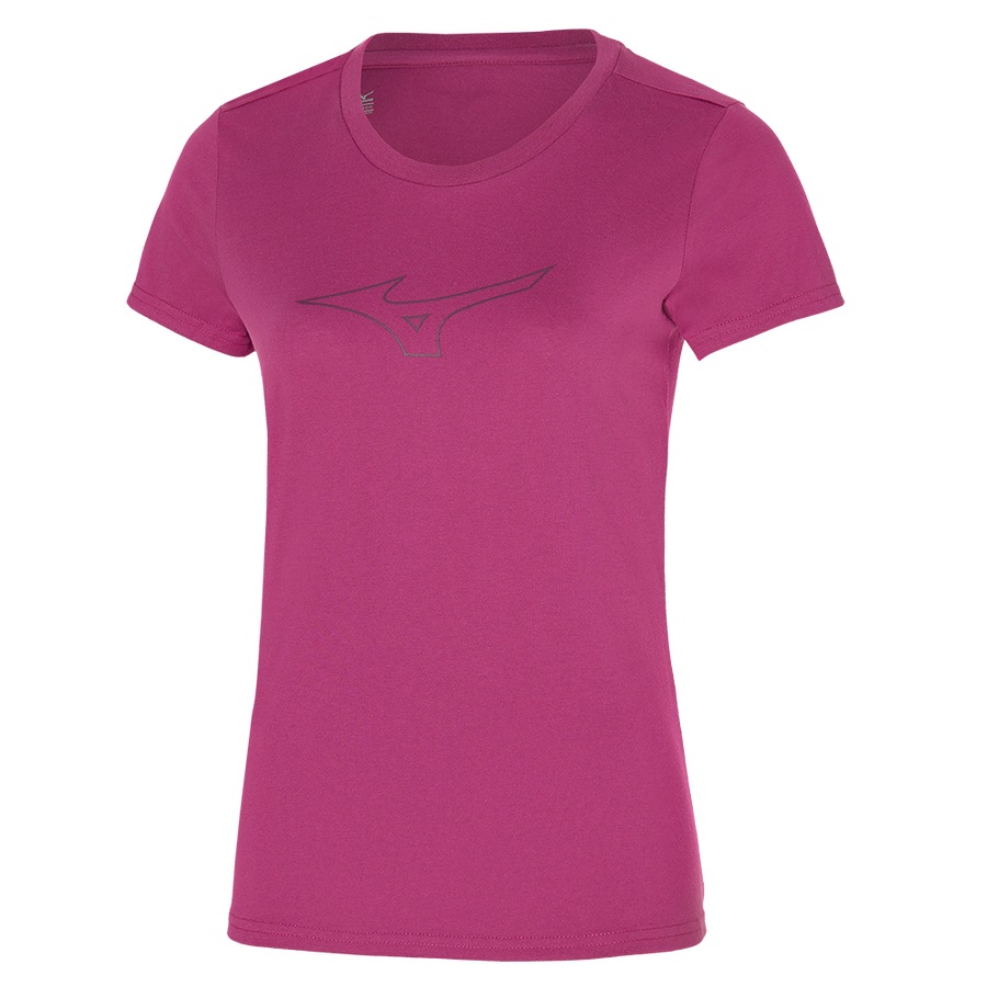 Pink Women\'s Mizuno Rb Logo Tee | Philippines-370189