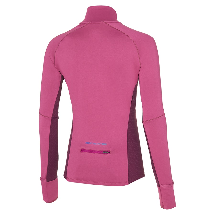 Pink Women's Mizuno Warmalite Hz Tops | Philippines-621473