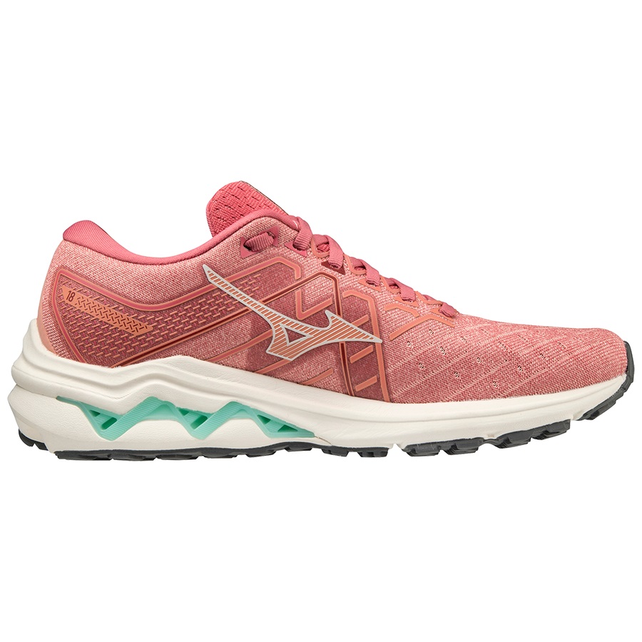 Pink Women's Mizuno Wave Inspire 18 Running Shoes | Philippines-403597