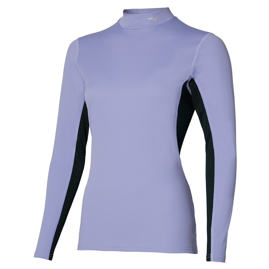 Purple Women\'s Mizuno Mid Weight High Neck Tops | Philippines-513870